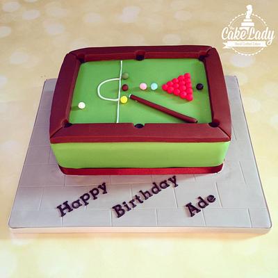 Snooker Cake - Cake by The Cake Lady