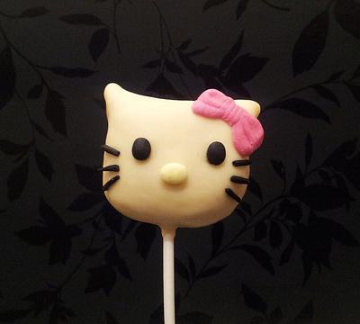 Hello Kitty Cake Pop - Cake by Sarah Poole