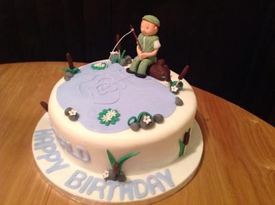 Fisherman's Birthday Cake - Cake by Sarah's Crafty Cakes