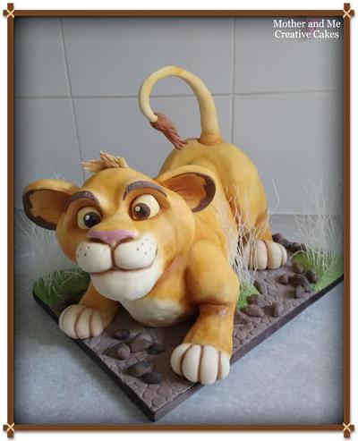 Lion cub cake  - Cake by Mother and Me Creative Cakes