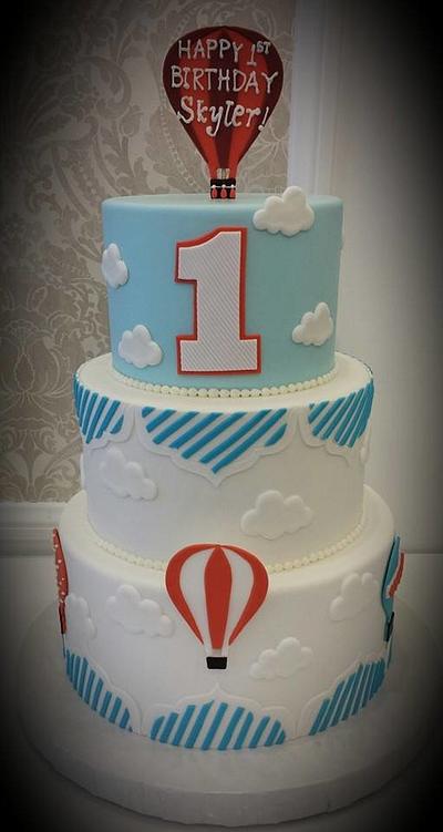 Hot Air Balloon 1st Birthday Cake - Cake by Ester Siswadi