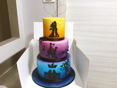 Wedding cake story - Cake by Donatella Bussacchetti