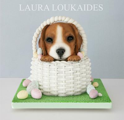 Ernie the Easter Puppy - Cake by Laura Loukaides