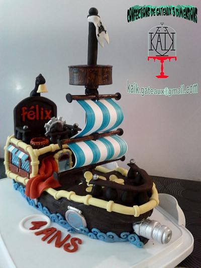 jake and the neverland ship - Cake by ann