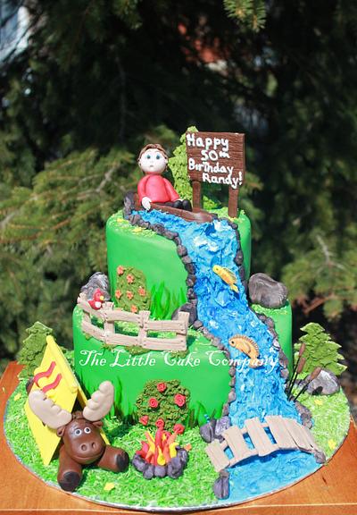 camping 50th cake - Cake by The Little Cake Company