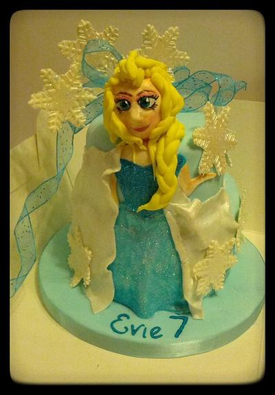 'Frozen' theme featuring 'Elsa'  - Cake by Occasion Cakes by naomi