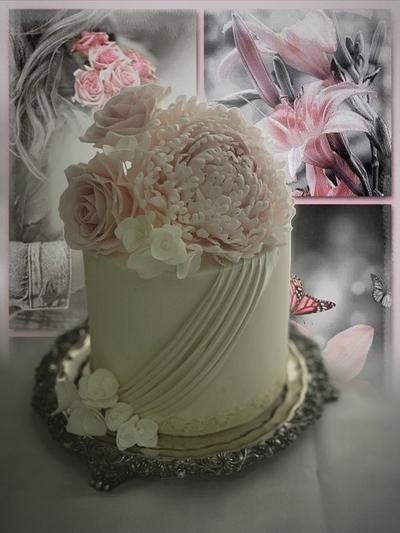 Roses and Peony - Cake by Griselda de Pedro