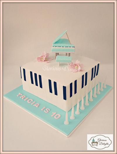 Piano Cake  - Cake by Glorious Delights