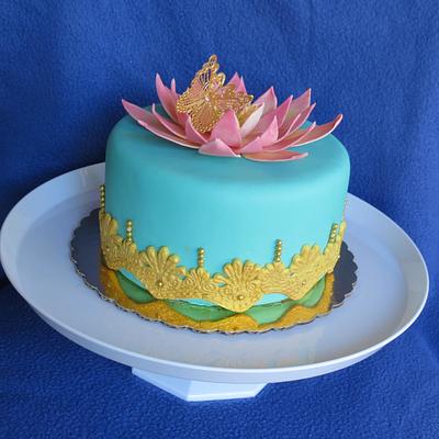 Lotus cake - Cake by Maty Sweet's Designs