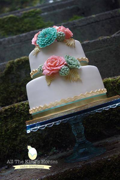Bridal Shower Elegance - Cake by Mandy