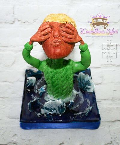 Autism and Sensory Processing Disorder - Sugar Art 4 Autism Collaboration 2017 - Cake by sCrumbtious Kakes