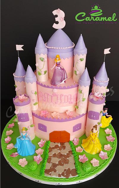 Disney Princess Castle - Cake by Caramel Doha