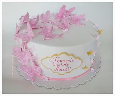 first communion - Cake by Hokus Pokus Cakes- Patrycja Cichowlas