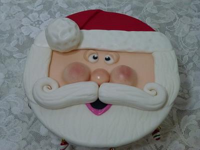 Santa Face Cake Topper - Cake by Chris Jones