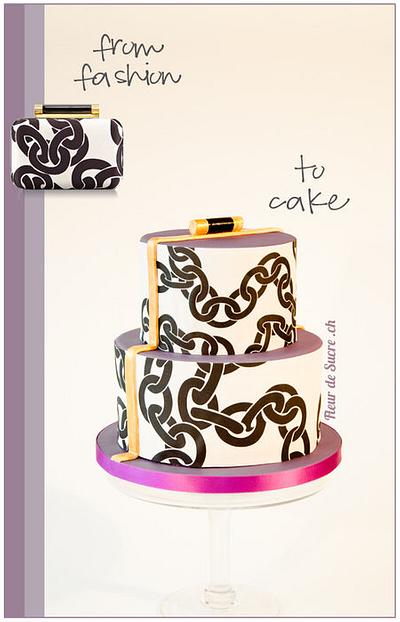Fashion inspired: Tonda Chain Clutch Cake - Cake by Fleur de Sucre