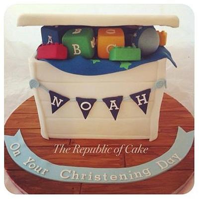 Toy box Christening Cake - Cake by The Republic of Cake