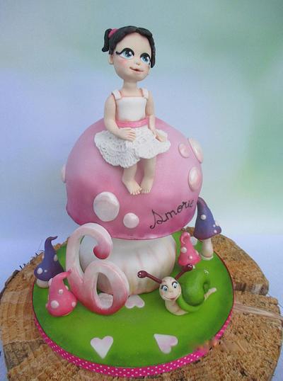 girly- rose- fantasy - Cake by Karla Vanacker