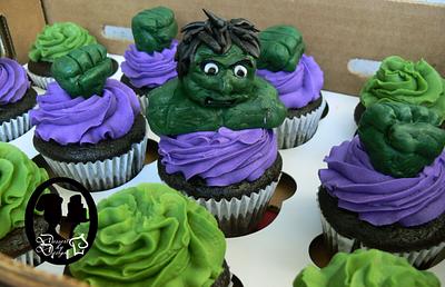 Incredible Hulk Cupcakes - Cake by Dessert By Design (Krystle)
