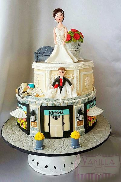 Caker Buddies Collaboration, Theme  Sitcoms : Say yes to the Dress - Cake by vanillabakery