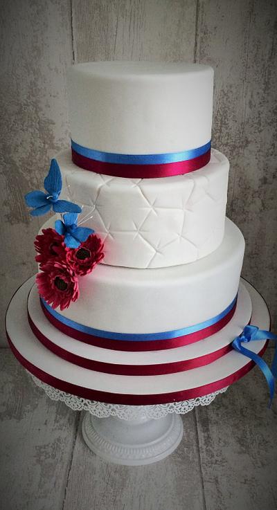 'west ham' wedding cake - Cake by Clare's Cakes - Leicester
