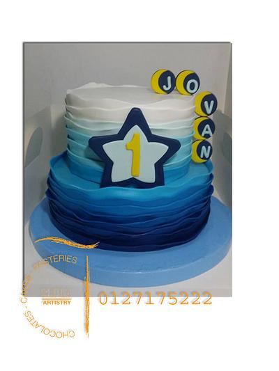 blue star cakes  - Cake by sepia chocolate