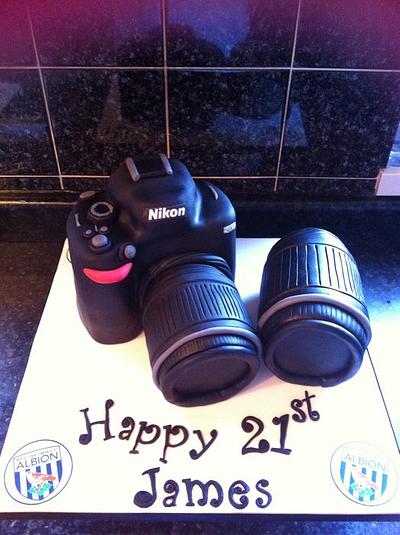 Nikon Camera Cake - Cake by Sarah Hughes
