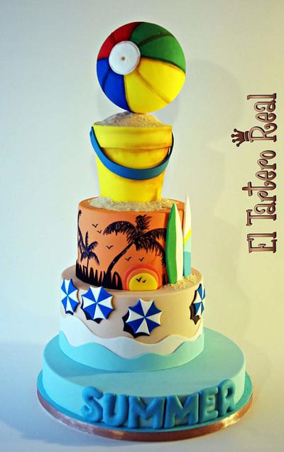 Día en la playa "sweet summer collaboration" - Cake by El Tartero Real