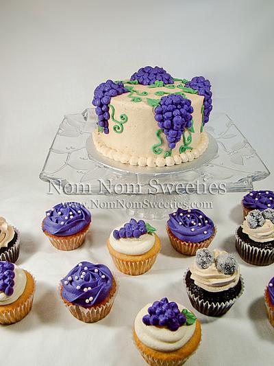 Vineyard Wedding Cupcakes - Cake by Nom Nom Sweeties