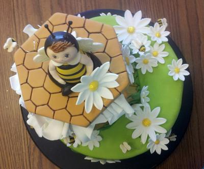 Baby Bumble Bee Shower - Cake by Terri Coleman