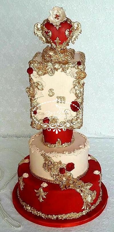 Majestic Wedding Cake  - Cake by Fées Maison (AHMADI)