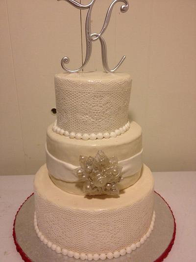 gown inspired wedding cake - Cake by Forgoodnesscakes