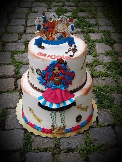 Alice in Wonderland - Cake by Delyana