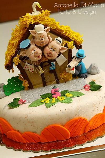 3 little pigs... - Cake by Antonella Di Maria