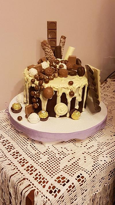 Chocolate Fan Birthday - Cake by Eleonora Laura Mateos