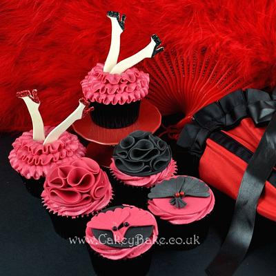 Burlesque Cupcakes - Cake by CakeyBake (Kirsty Low)