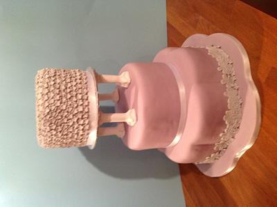 Flower wedding cake - Cake by Iced Images Cakes (Karen Ker)