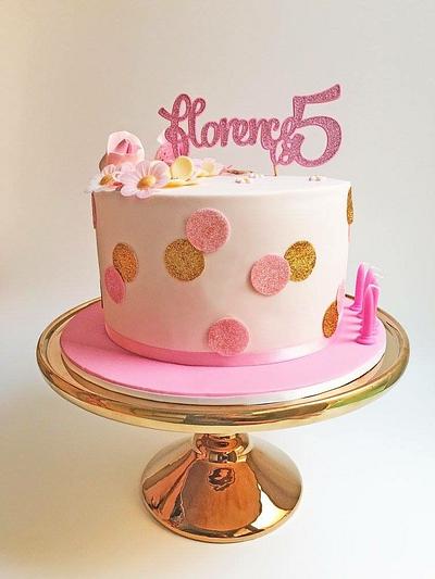 Florence is 5 - Cake by Cardique