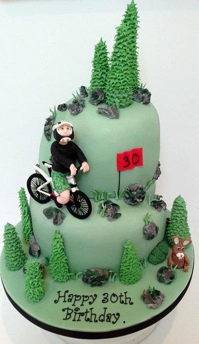 Mountain Biking - Cake by Wayne