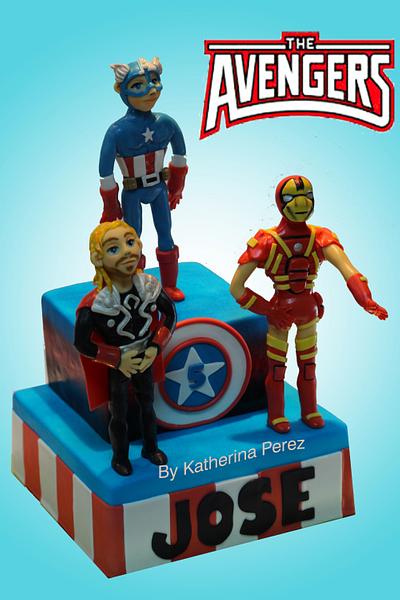 Avengers cake - Cake by Super Fun Cakes & More (Katherina Perez)