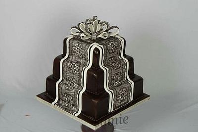 simple wedding cake - Cake by samie