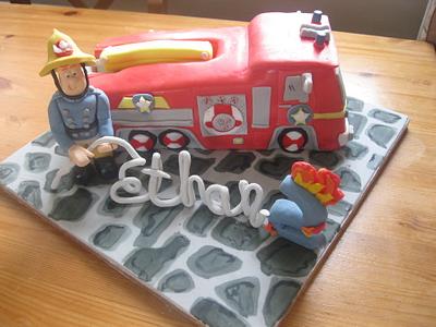fireman sam - Cake by jen lofthouse