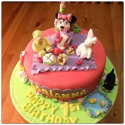 Minnie's picnic  - Cake by All things nice 