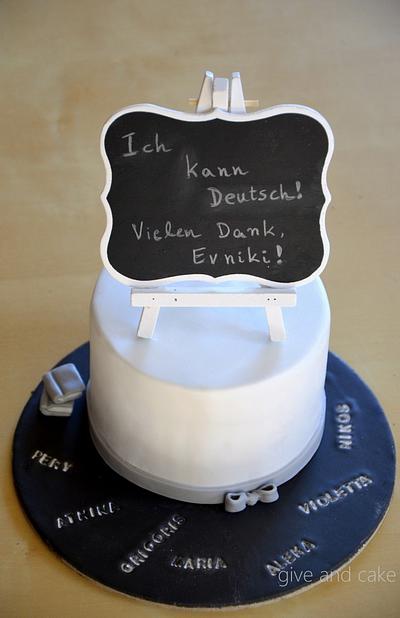 Learning German - Cake by giveandcake