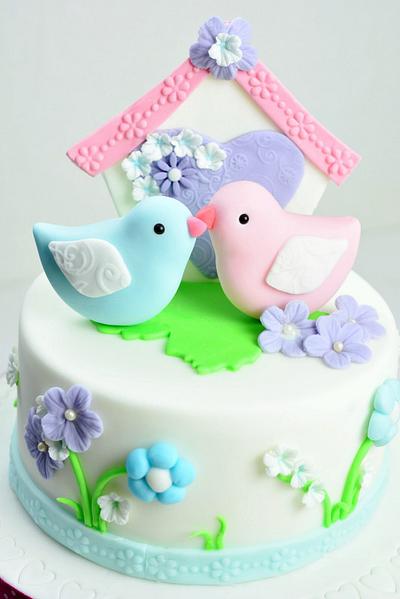 Love Birds Valentine´s - day cake - Cake by Kessy
