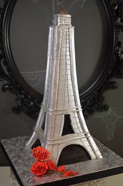 Romantic Eiffel Tower Valentine's Cake - Cake by Jenniffer White