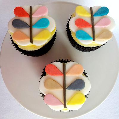 Orla Kiely-inspired cupcakes - Cake by miettes