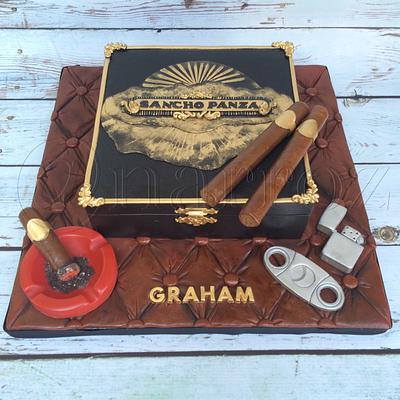 Cigar box cake  - Cake by Natasha Rice Cakes 