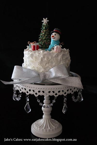 Snowman cake - Cake by Jake's Cakes