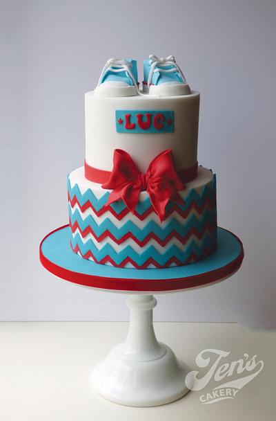 Luc's christening cake - Cake by Jen's Cakery