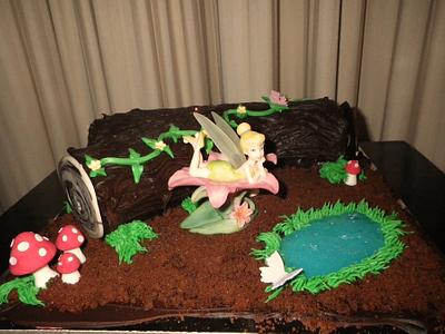 Fairy Forest Log - Cake by Sarah